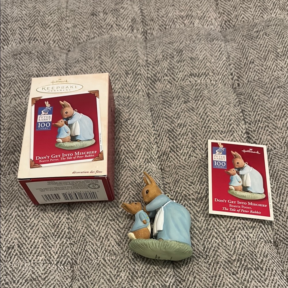 2002 Hallmark Christmas ornament featuring Peter Rabbit by Beatrix Potter